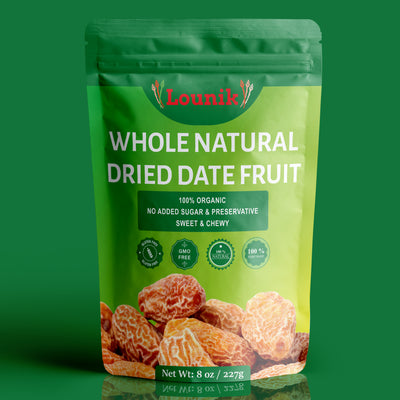 WHOLE NATURAL DRIED DATE FRUIT